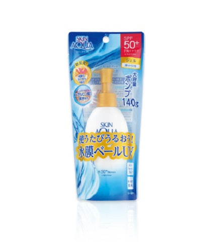 Rohto Skin Aqua UV Super Moisture Gel SPF 50+ PA++++ - 140g Pump Bottle version available at Timeless-UK.com. Visit us for product details and our latest offers