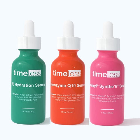 The SOOTHING TIMELESS Set : Vitamin B5 + Coenzyme Q10 + Matryxil Synthe'6