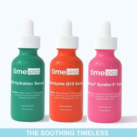 The SOOTHING TIMELESS Set : Vitamin B5 + Coenzyme Q10 + Matryxil Synthe'6