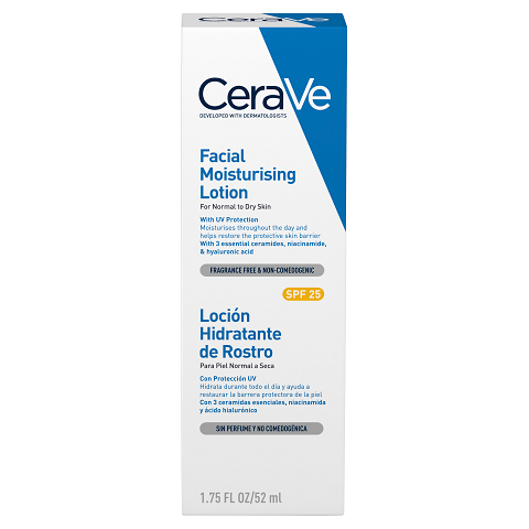 CeraVe Facial Moisturising Lotion with SPF 25 -  52ml - Now available on our sister website www.Barefection.com