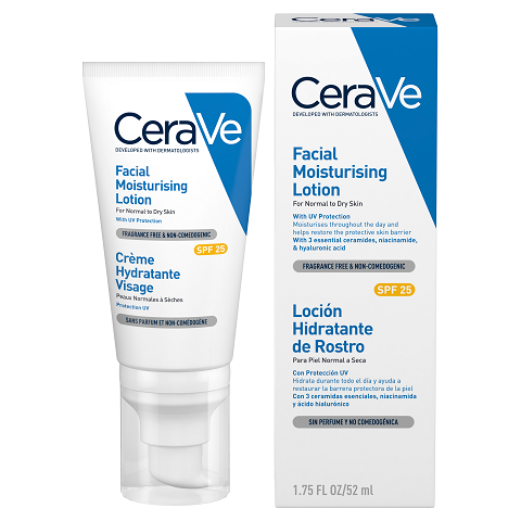 CeraVe Facial Moisturising Lotion with SPF 25 -  52ml - Now available on our sister website www.Barefection.com