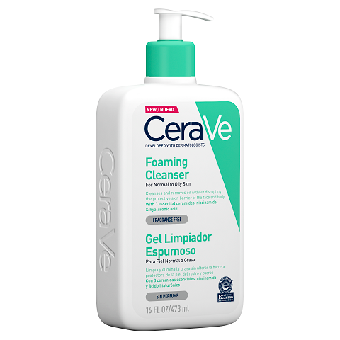 CeraVe Foaming Cleanser - 473ml - New Release - Now available on our sister website www.Barefection.com