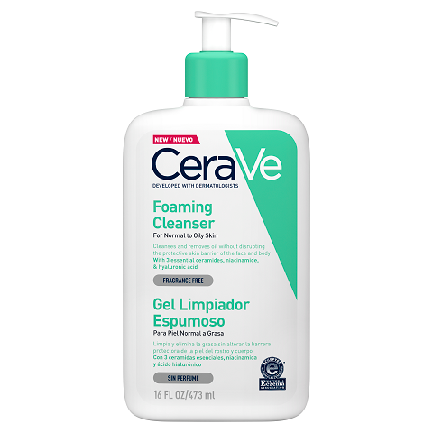 CeraVe Foaming Cleanser - 473ml - New Release - Now available on our sister website www.Barefection.com