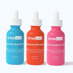 The FORMIDABLE TIMELESS SET: Hyaluronic Acid Vitamin C + Coenzyme Q10 + Matrixyl Synthe'6