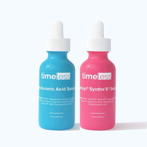 GLOW&FIRM TIMELESS DUO : Hyaluronic Acid Vitamin C + Matrixyl Synthe'6