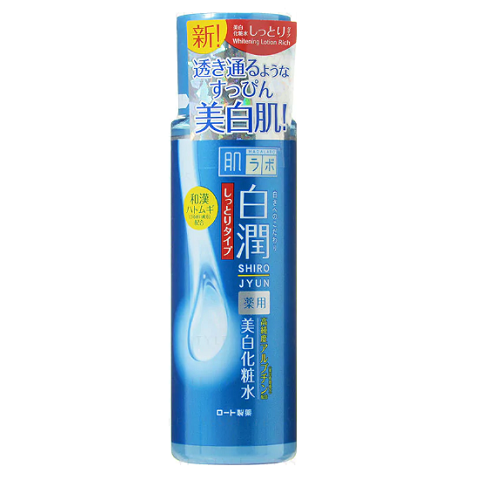 Hada Labo Shiro-Jyun Whitening Lotion (Moist) with Arbutin is now available at Timeless UK. Visit us at www.timeless-uk.com for product details and latest deals!