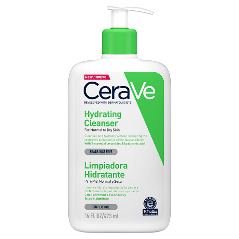 CeraVe Hydrating Cleanser - 473ml - New Release - Now available on our sister website www.Barefection.com