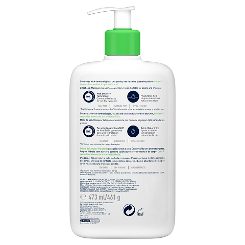 CeraVe Hydrating Cleanser - 473ml - New Release - Now available on our sister website www.Barefection.com