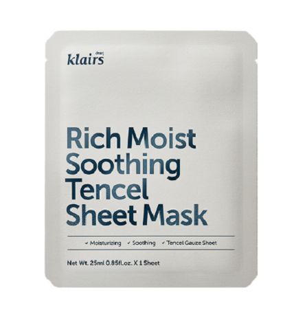 < NEW ARRIVAL > KLAIRS Rich Moist Soothing Tencel Sheet Mask - Set of 3 - Now available on www.Barefection.com