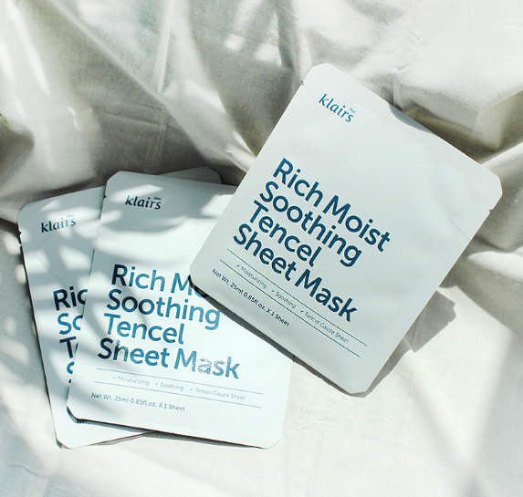 < NEW ARRIVAL > KLAIRS Rich Moist Soothing Tencel Sheet Mask - Set of 3 - Now available on www.Barefection.com