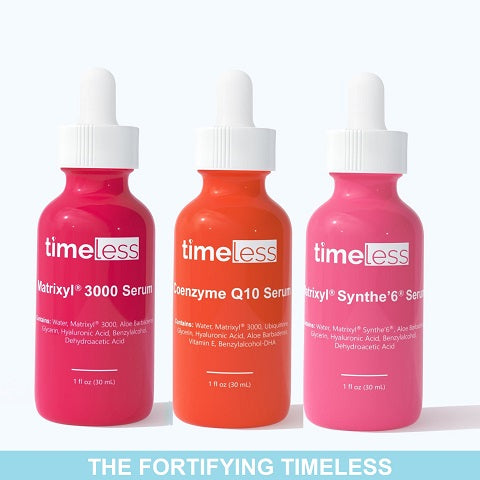The FORTIFYING TIMELESS Set : Matrixyl 3000 + Coenzyme Q10 + Matryxil Synthe'6