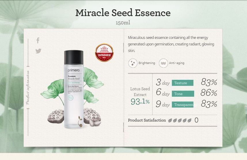 PRIMERA Miracle Seed Essense now available at Timeless UK. Visit us at www.timeless-uk.com for product details and our latest offers!