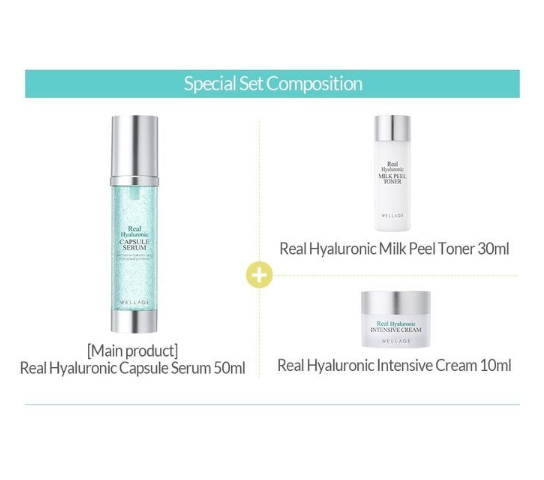 < NEW ARRIVAL > WELLAGE Real Hyaluronic Capsule Serum Special Set - Now available on our sister website www.Barefection.com