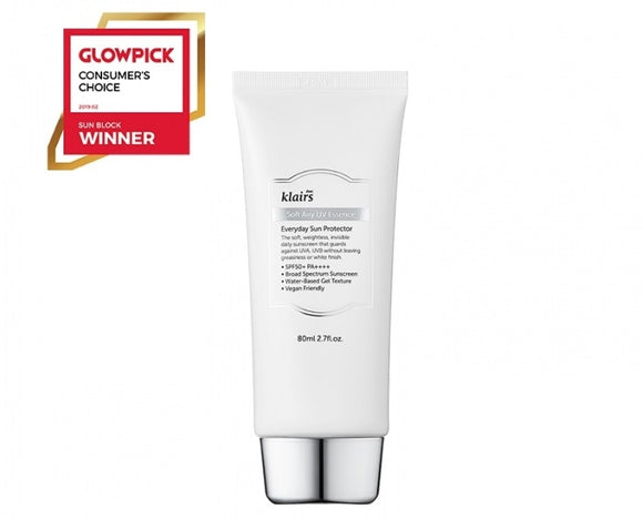 Klairs Soft Airy UV Essence SPF 50 PA++++ at Timeless UK. Visit us at www.timeless-uk.com for product details and our latest offers!